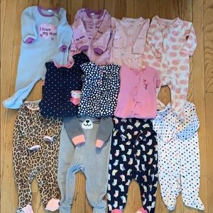 11-piece footsie sleepers